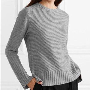 Equipment Gray Long Sleeves Sweater